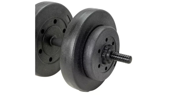 Opti Vinyl Barbell and Dumbbell Weight Set – 50kg