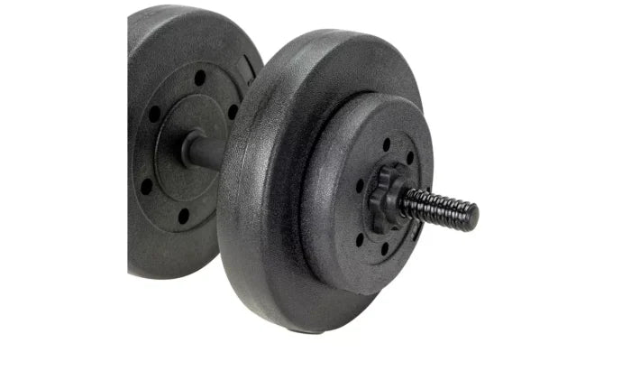 Opti Vinyl Barbell and Dumbbell Weight Set – 50kg