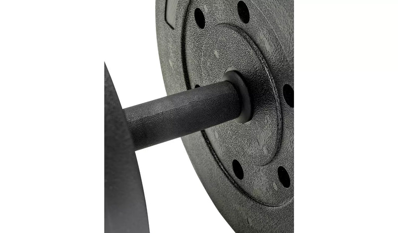 Opti Vinyl Barbell and Dumbbell Weight Set – 50kg