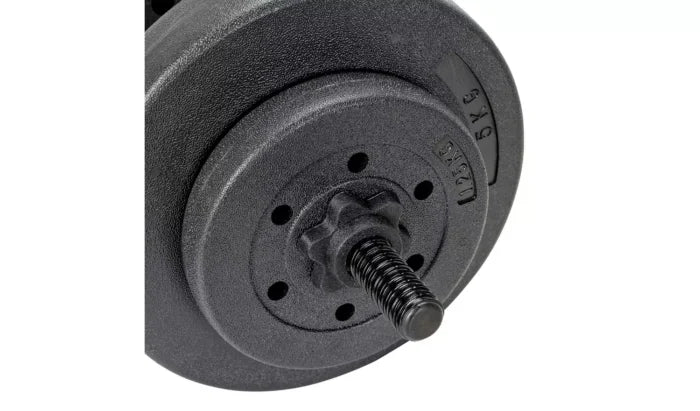 Opti Vinyl Barbell and Dumbbell Weight Set – 50kg