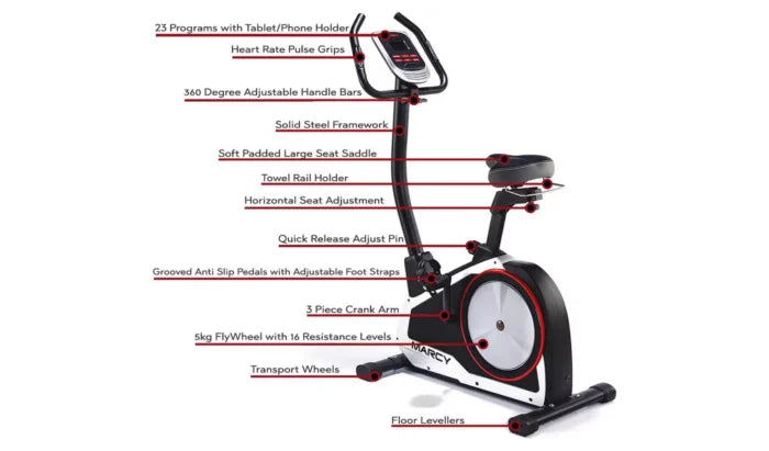 Marcy Onyx B80 Magnetic Resistance Upright Exercise Bike