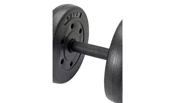 Opti Vinyl Barbell and Dumbbell Weight Set – 35kg