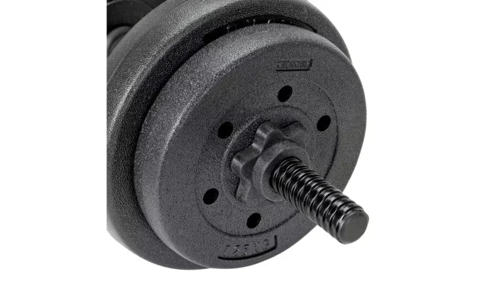 Opti Vinyl Barbell and Dumbbell Weight Set – 35kg