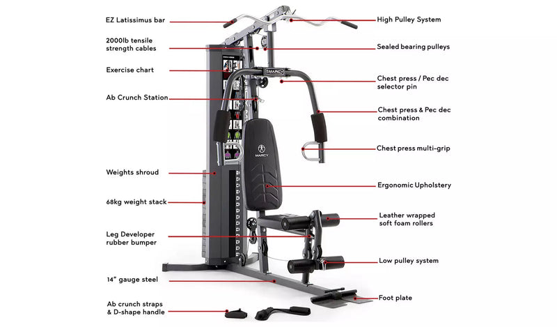 Marcy MWM-4965 Compact Home Multi Gym