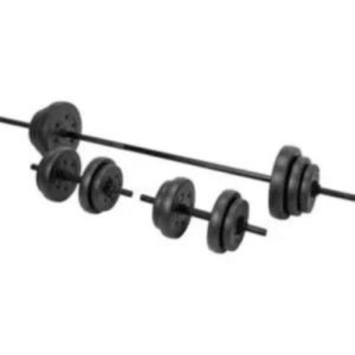Opti Vinyl Barbell and Dumbbell Weight Set – 35kg