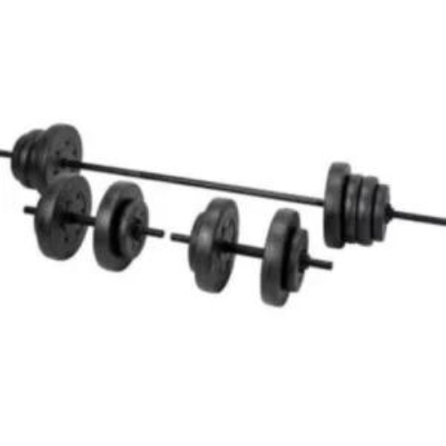 Opti Vinyl Barbell and Dumbbell Weight Set – 50kg