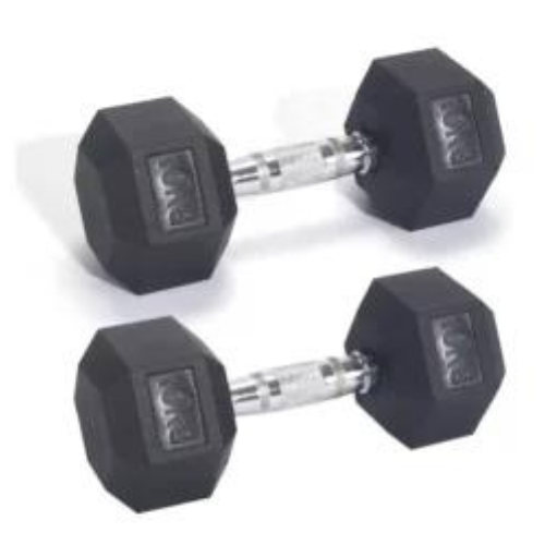 Pro Fitness 10kg Hex Dumbbell Set