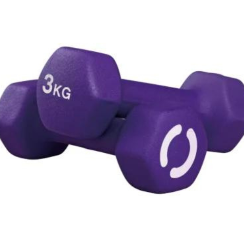 Opti Neoprene Dumbbell Set – 2 x 3kg