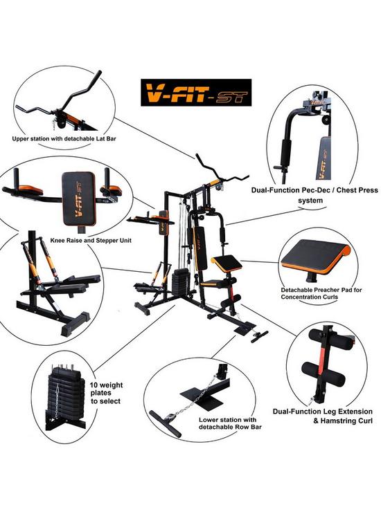V-Fit STG-3 Herculean Python Upright Cross Trainer Gym