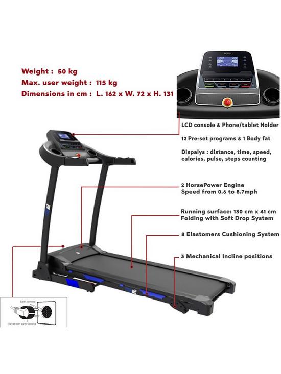 BH TRBS2 Folding Manual Incline Treadmill