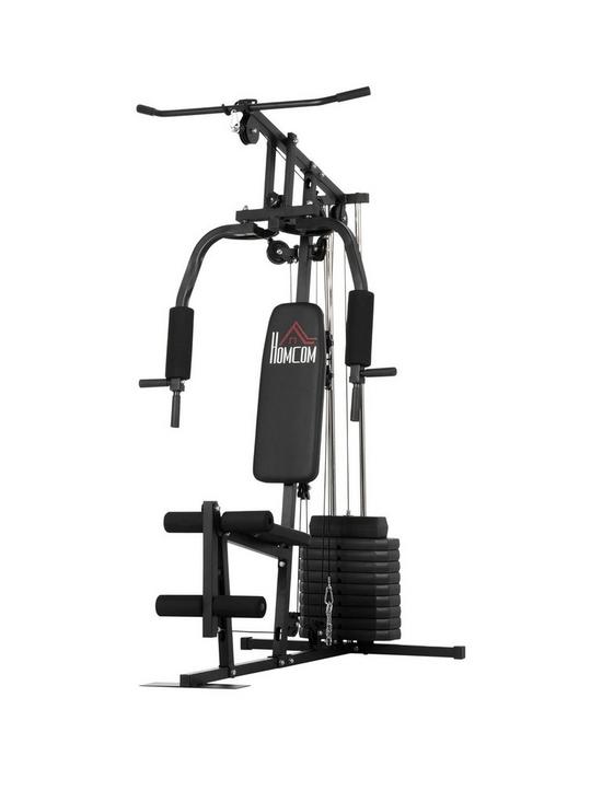 Homcom Multifunction Home Gym Machine, with 45kg Weight Stacks, for Strength Training