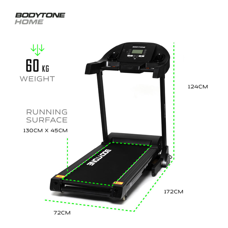 Bodytone DT16+ Treadmill + Compatibility Kinomap, Zwift and MyBodytone
